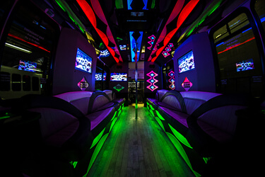 Party bus interior