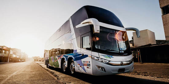 Tucson charter bus exterior