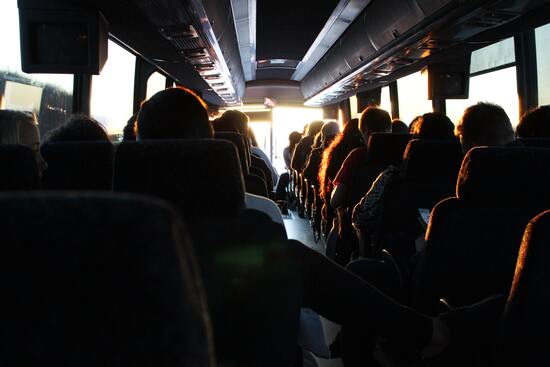 Motor coach interior